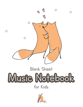 Paperback Blank Sheet Music Notebook for Kids: Wide Staff Music Manuscript Paper: large staves, perfect for younger learners, , 8.5 x 11 inch, 110 pages of 5 li Book