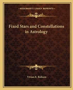 Paperback Fixed Stars and Constellations in Astrology Book