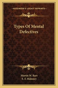 Paperback Types Of Mental Defectives Book