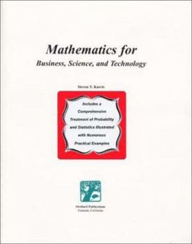 Paperback Mathematics for Business, Science, and Technology Book