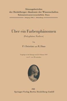 Paperback Aoeber Ein Farbenphanomen (Polyphane Farben) [German] Book