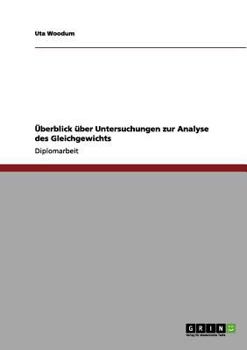 Paperback Überblick über Untersuchungen zur Analyse des Gleichgewichts [German] Book