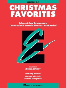 Paperback Essential Elements Christmas Favorites: Baritone T.C. Book