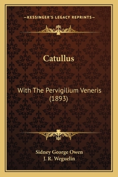 Paperback Catullus: With The Pervigilium Veneris (1893) Book