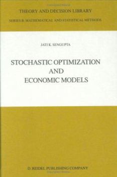 Hardcover Stochastic Optimization and Economic Models Book