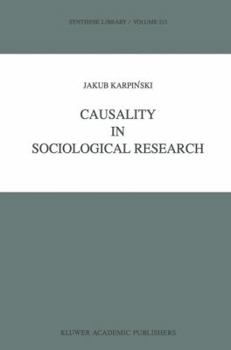 Paperback Causality in Sociological Research Book