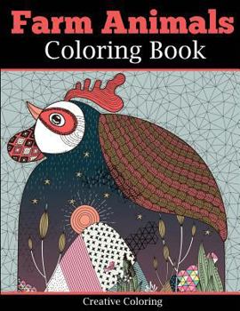 Paperback Farm Animals Coloring Book for Adults Book
