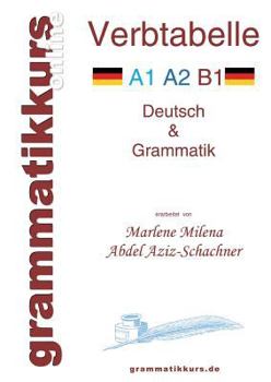 Paperback Verbtabelle Deutsch A1 A2 B1: Lernwortschatz für die Integrations-Deutschkurs TeilnehmerInen A1 A2 B1 [German] Book