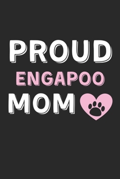 Paperback Proud EngAPoo Mom: Lined Journal, 120 Pages, 6 x 9, EngAPoo Dog Mom Gift Idea, Black Matte Finish (Proud EngAPoo Mom Journal) Book