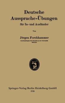 Paperback Deutsche Aussprache-Übungen Für In- Und Ausländer [German] Book
