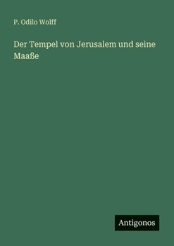 Paperback Der Tempel von Jerusalem und seine Maaße [German] Book