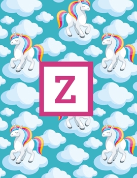 Z: Letter Monogrammed Unicorn Daily Planner January 2020 - December 2020 Appointment Book Day Schedule For Women Girls - Cute Magical Animal (8.5"x11")