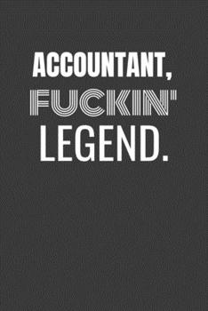 ACCOUNTANT FUCKIN LEGEND: ACCOUNTANT TV/flim prodcution crew appreciation gift. Fun gift for your production office and crew