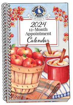 Spiral-bound 2024 Gooseberry Patch Appointment Calendar Book