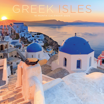 Calendar 2025 Greek Isles Wall calendar Book