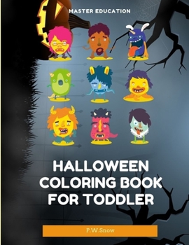 Paperback Halloween Coloring Book for Toddler [Large Print] Book