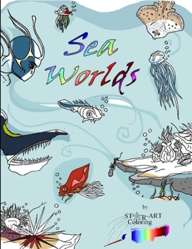 Paperback Star-Art Coloring- Sea Worlds Book