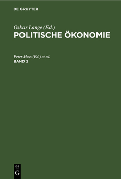 Hardcover Politische Ökonomie. Band 2 [German] Book