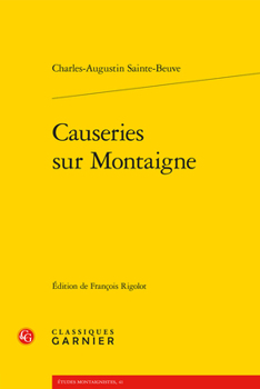 Paperback Causeries Sur Montaigne [French] Book