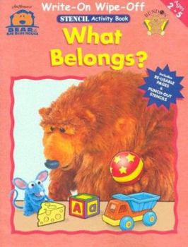 Hardcover Bear Bbh Write On/Wipe Off Stencil Wkbk - Belong Book