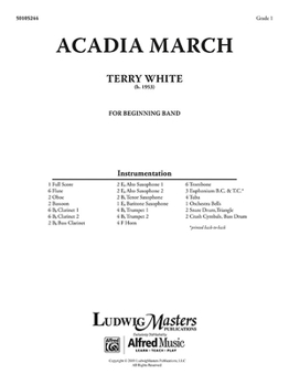 Paperback Acadia March: Conductor Score Book