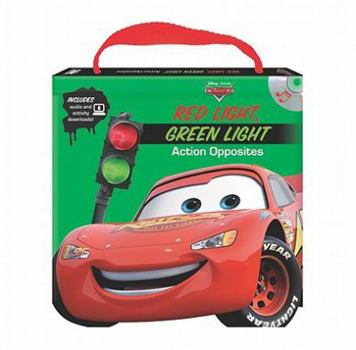 Hardcover Disney/Pixar Cars Red Light Green Light Action Opposites (Read, Play & Go book with audio CD, easy-to-download audiobook and printable activities) Book