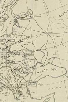 Paperback Europe Vintage Map Field Journal Notebook, 100 pages/50 sheets, 4x6 Book