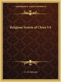 Paperback Religious System of China V4 Book