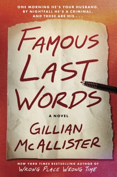 Hardcover Famous Last Words Book