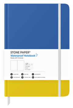 Hardcover Stone Paper Ukraine Flag Blank Notebook Book