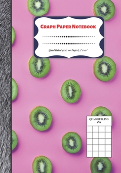 Paperback Graph Paper Notebook: Quad Ruled 4x4 - 110 Pages - 7" x 10" Squared Graphing Paper * Blank Notebook * Grid Paper * Softback ...(Composition Book