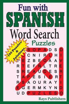 Paperback Fun with SPANISH - Word Search Puzzles [Spanish] [Large Print] Book
