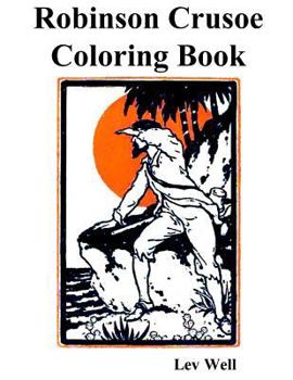 Paperback Robinson Crusoe Coloring Book