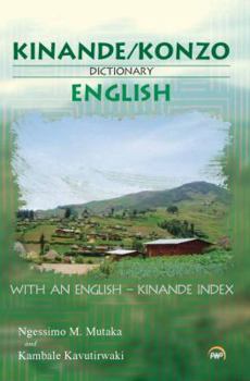 Paperback Kinande Konzo English Dictionary Book