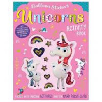 Paperback Balloon Sticker Activity Books - Unicorns Book