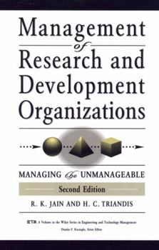 Hardcover Management of Research and Development Organizations: Managing the Unmanageable Book