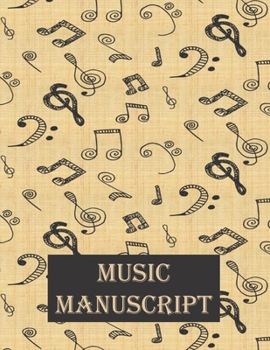 Paperback Music Manuscipt: Blank Sheet Music, Staff Paper, A4 size (8.5 x 11 inch) 100 Sheets, 12 Stave Per Page Book