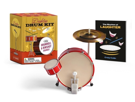 Paperback Desktop Drum Kit: With Drumroll and Rimshot Sounds! [With Battery] Book