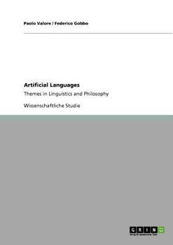 Paperback Artificial Languages. Themes in Linguistics and Philosophy [Italian] Book