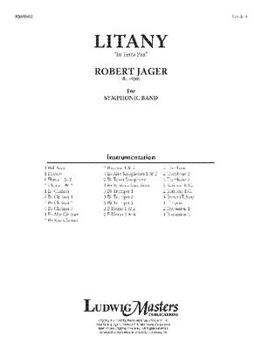Paperback Litany -- In Terra Pax: Conductor Score Book