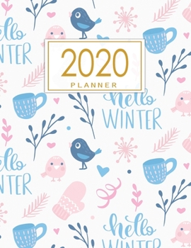 Paperback 2020 Planner: Weekly & Monthly Planner + Calendar Views - Christmas Planner Book