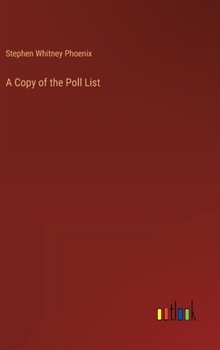 Hardcover A Copy of the Poll List Book