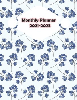 Paperback Monthly Planner 2021-2023: 2021-2023 Monthly Planner with Hardcover Book