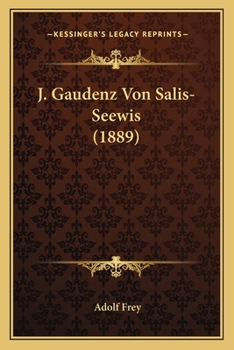Paperback J. Gaudenz Von Salis-Seewis (1889) [German] Book