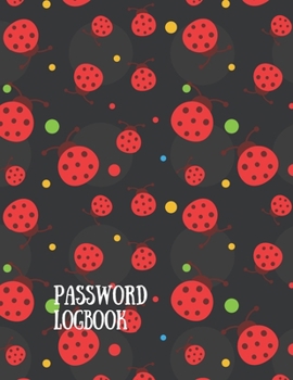 Password Logbook: Ladybug Internet Password Keeper With Alphabetical Tabs | Large-print Edition 8.5 x 11 inches (vol. 3)