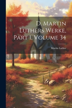 Paperback D. Martin Luthers Werke, Part 1, volume 34 [German] Book