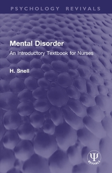 Paperback Mental Disorder: An Introductory Textbook for Nurses Book