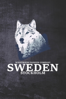 Paperback Wikstroem - Notes: Sweden Wolf Sweden - Notebook 6x9 checkered Book