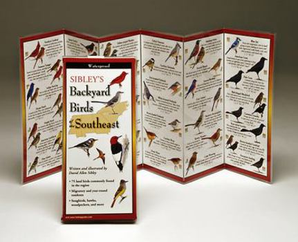 Wall Chart Sibley's Backyard Birds of the Southeast Book