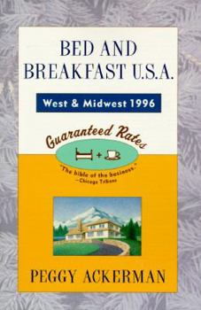 Paperback Bed and Breakfast USA 1996 west and midwest Book